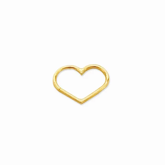 Piercing Orelha Daith Coração Ouro 18k Cor Dourado Foto 1
