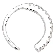 Piercing Orelha Fio Zirc么nia Em Prata 925 Com R贸dio Foto mini 1