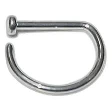 Piercing Titânio Open D Argola Ring Nostril Nariz Foto mini 1