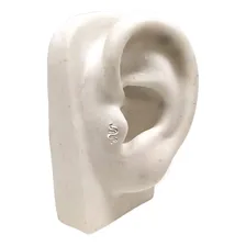 Piercing Tragus Cartilagem Cobra Prata 925 Foto mini  2