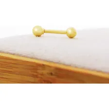 Piercing Tragus Em Ouro 18k Cartilagem Orelha Helix Cor Amarelo Foto mini  2
