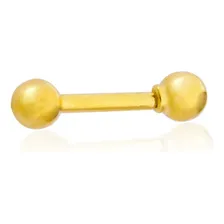 Piercing Tragus Em Ouro 18k Cartilagem Orelha Helix Cor Amarelo Foto  mini 1