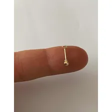 Piercing Tragus Reto - Ouro 18k (maci莽o)- Zirc么nia Foto mini 2