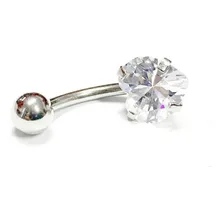 Piercing Umbigo Aço Cirurgico Coração Foto  mini 1