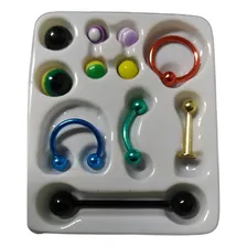 Piercing W4t Piercing Nostril Para Nariz Em Aço Em Kit De 10u - Multicolorido Foto  mini 1