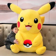 Pikachu Pokémon Pokebola Pelúcia Jumbo Gigante 80cm Cor Pikachu Pokebola Foto mini  3