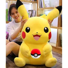 Pikachu Pokémon Pokebola Pelúcia Jumbo Gigante 80cm Cor Pikachu Pokebola Foto mini  2