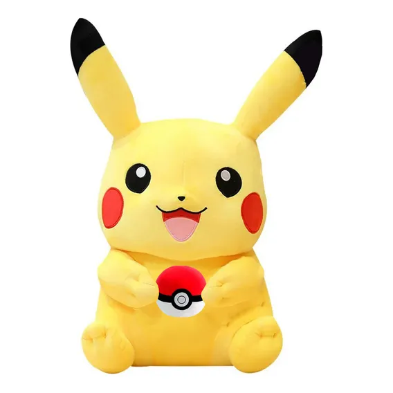 Pikachu Pokémon Pokebola Pelúcia Jumbo Gigante 80cm Cor Pikachu Pokebola Foto 1