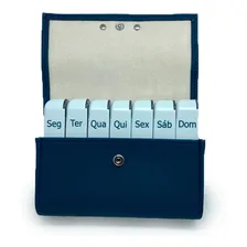 Pilbox Semanal Liberty Porta comprimidos Cor Azul Foto mini  3