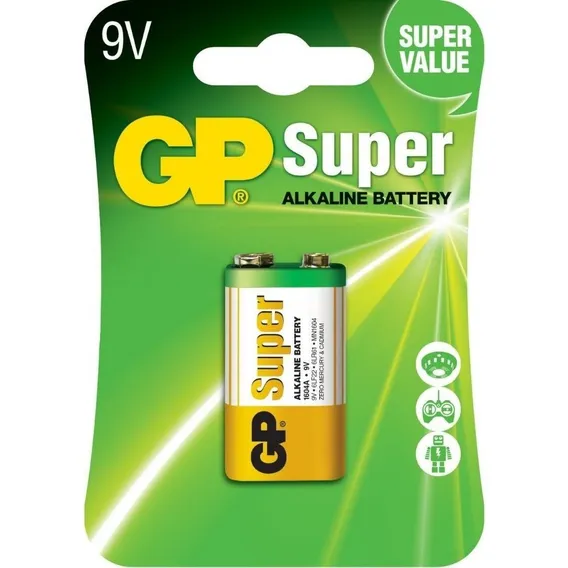 Pilha 9v Super Alcalina - Gp Super Foto 1