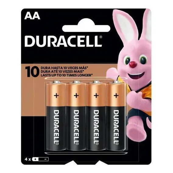 Pilha Aa Alcalina Duracell Alcalina Cartela C/4 Unidades Foto 1