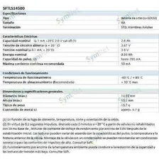Pilha AA Saft Li-SOCL2 LS 14500 CNA Cilíndrica Foto mini 2
