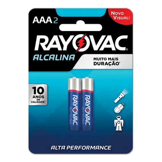 Pilha AAA Rayovac Alcalina Alcalina - 1 unidad Foto 1