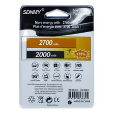 Pilha AAA SDNMY Recarregável 2700Mah Recarregável 2700Mah Foto  mini 1