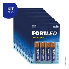 Pilha Alcalina Aa 48 Unidades Fortled Foto mini 1
