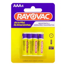 Pilha Amarelinha Encartelada Aaa 4pcs - Rayovac Foto mini 1