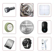 Pilha Bateria Moeda Cr2032 Paosmaoic Lithium 3v Original Foto mini 3
