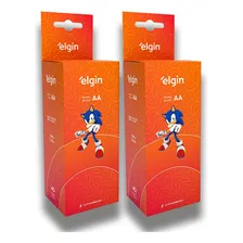 Pilha Comum Aa Elgin Pequena Caixa 80 Peças Foto mini 1