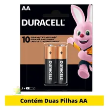Pilha Duracell Alcalina Pequena AA Cartela com 2 Unidades Foto  mini 1