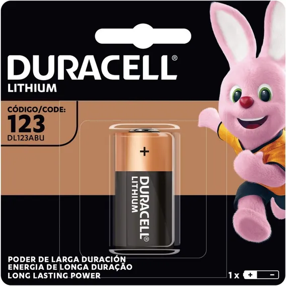 Pilha Duracell Pilha Alcalina CR123 Foto 1