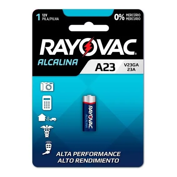 Pilha Eletrônica V23ga/ A23 1,5v Rayovac Rayovac Foto 1