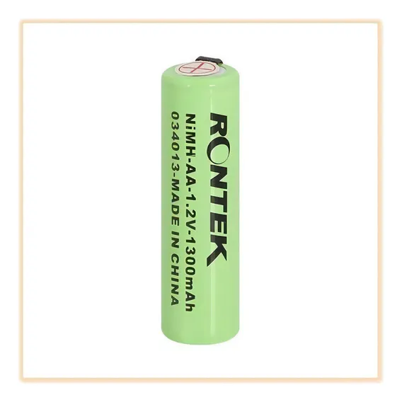 Pilha Recarregável Aa 1.2v 1300mah Com Terminal Kit C/ 4 Pç Foto 1