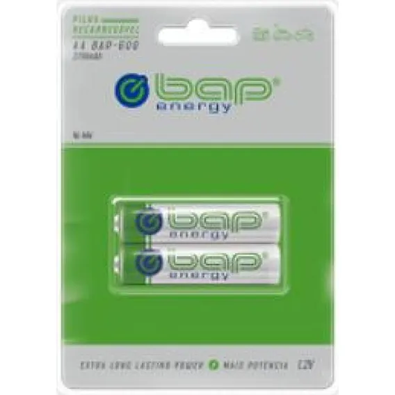 Pilha Recarregavel Aa 2700 Mah C/2 Bapenergy Foto 1