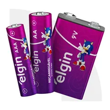Pilha Recarregável Aa 2700mah Blister C/4 Elgin - Original Foto mini 2