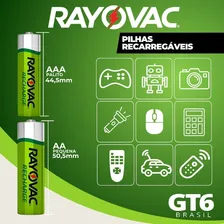 Pilha Recarregável Econômica Palito Aaa Rayovac 2 Unidades Foto mini 2