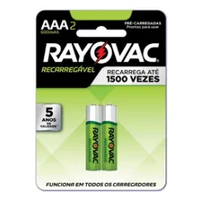 Pilha Recarregável Rayovac Aaa 2 Unidades Foto  mini 1