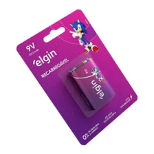 Pilha Retangular Recarregável 9v 250mah 82215 Elgin Energy Foto mini 4