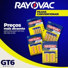 Pilha Zinco Rayovac Palito Aaa Kit Com 40 Pilhas - 10 Cartelas com 4 unidades Foto mini 4