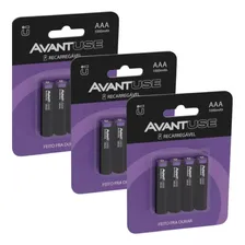 Pilhas Recarregavel Aaa 1000mah Avant - Kit 16 Unid Foto mini 1
