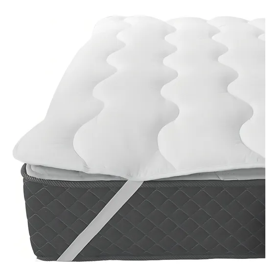 Pillow Top Protetor Colchão Cama Queen Toque Macio Conforto Foto 1