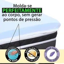 Pillow Top Topper Viscogel Em Malha King Macio Fa Maringa Foto mini 3