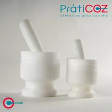 Pilão Almofariz Socador De Alho Temperos Em Polietileno Foto mini 2