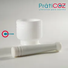 Pilão Almofariz Socador De Alho Temperos Em Polietileno Foto mini 4