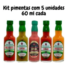 Pimenta Kit Com 5 Molhos De Pimenta Fogo Mineiro 60 Foto mini 1
