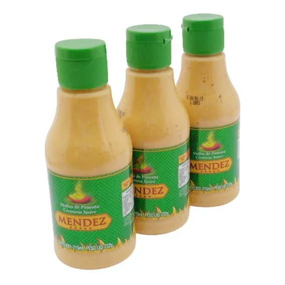 Pimenta Mendez Molho Cremoso Suave 215ml 03 Unidades Foto 1