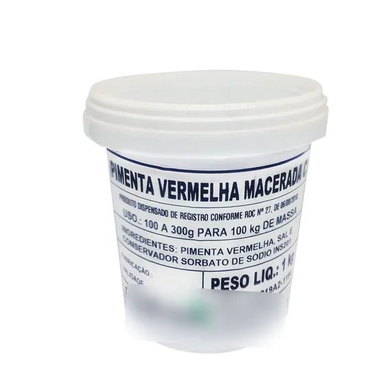 Pimenta Vermelha Macerada Conatril - Balde Com 1 Kg Foto 1
