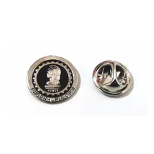 Pin Botton Broche Personalizado Logotipo Cor Cinza Foto  mini 1