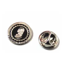 Pin Botton Broche Personalizado Logotipo Cor Cinza Foto mini  2