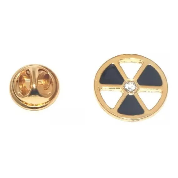 Pin Botton Broche Profissões Radiologia Folheado Ouro Cor Dourado Foto 1