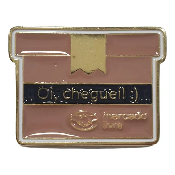 Pin Broche Metálico Esmaltado Decorativo Livre Cor Caixa Foto 1