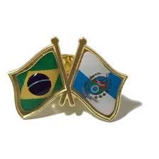 Pin Da Bandeira Do Brasil X Rio De Janeiro Foto  mini 1