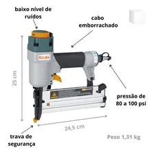 Pinador E Grampeador Pneumático Rocama Pf50/9040 Foto mini 4
