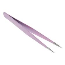Pinça Alta Precisão Tweezers Ponta Reta Extensão De Cílios Foto mini  2