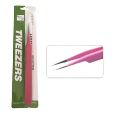 Pinça Alta Precisão Tweezers Ponta Reta Extensão De Cílios Foto  mini 1