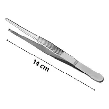 Pinça Anatômica Dente De Rato 14cm Aço Inox Foto mini 3
