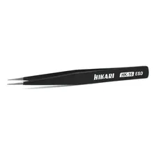 Pinça Antí-estática Preta Inox Hikari 125 Mm Hk-16 Esd Foto  mini 1